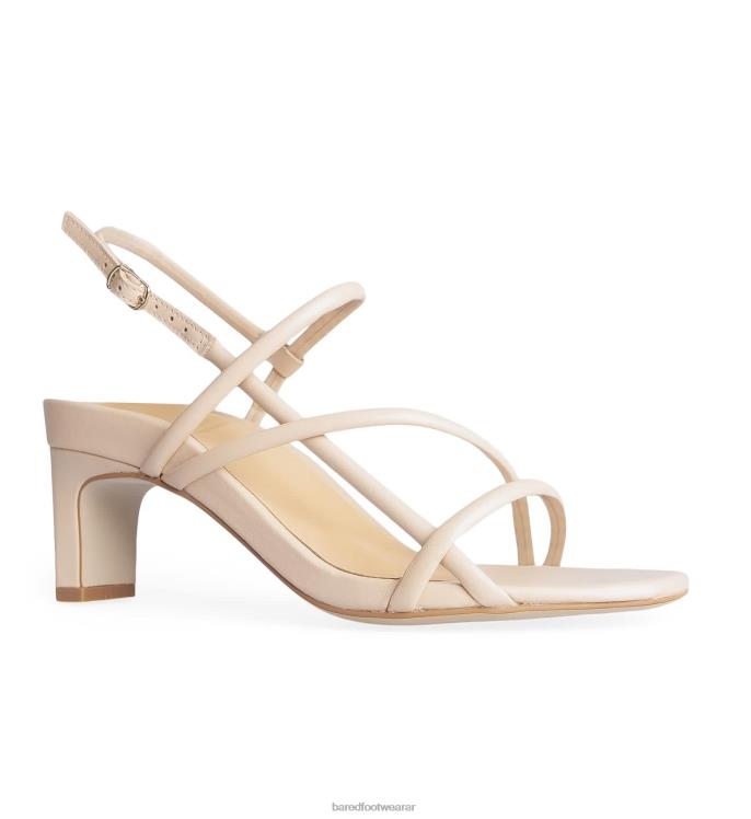 Bared Footwear mujer remolque tacones bajos de cuero arena 4Z004163