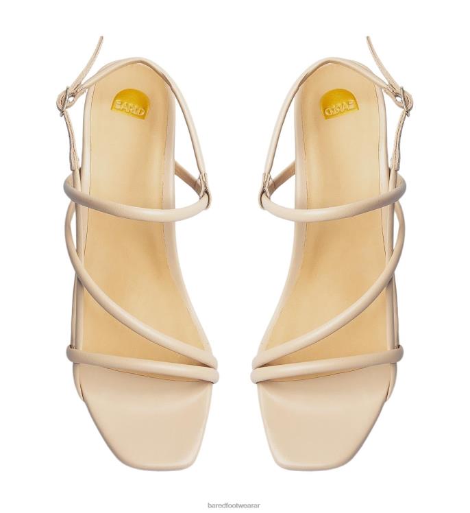 Bared Footwear mujer remolque tacones bajos de cuero arena 4Z004163