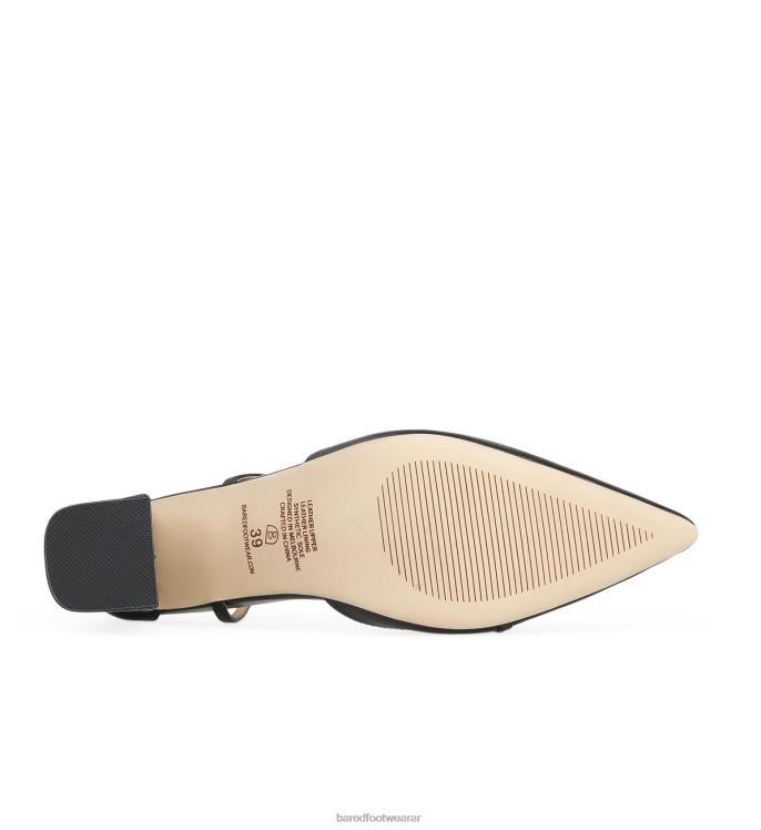 Bared Footwear mujer rosella 2 tacones altos de cuero negro 4Z004185