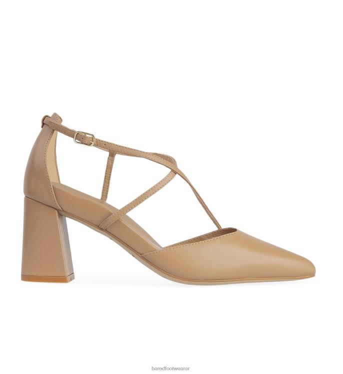 Bared Footwear mujer rosella 2 tacones altos de cuero topo 4Z004186