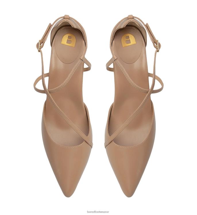 Bared Footwear mujer rosella 2 tacones altos de cuero topo 4Z004186