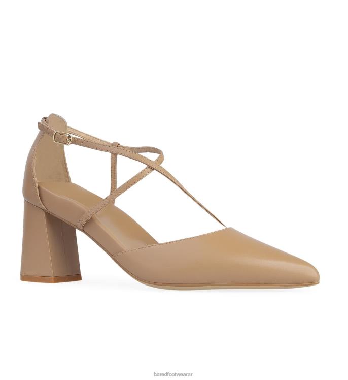 Bared Footwear mujer rosella 2 tacones altos de cuero topo 4Z004186