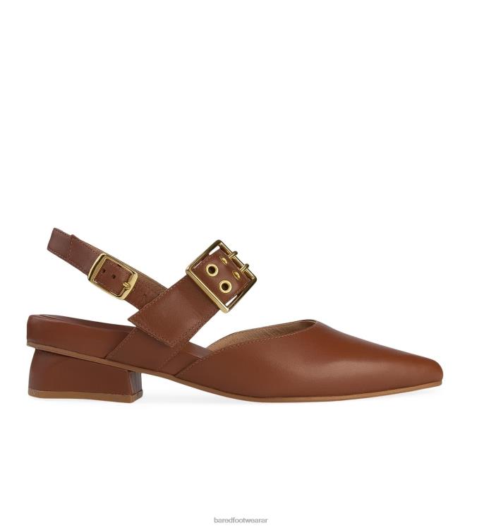Bared Footwear mujer rubí bailarinas de cuero café 4Z004260