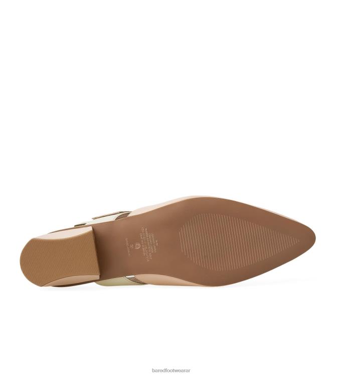 Bared Footwear mujer rubí bailarinas de piel color crudo y rosa 4Z004258
