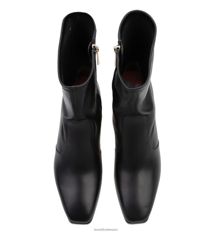 Bared Footwear mujer ruiseñor botas de tacón de cuero negro 4Z004151