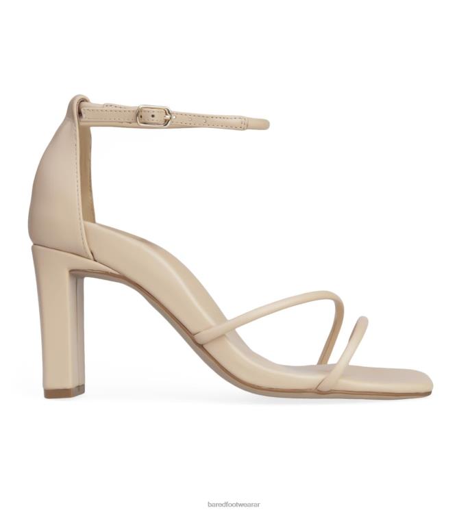 Bared Footwear mujer rápido tacones altos de cuero arena 4Z004214