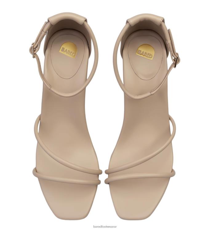 Bared Footwear mujer rápido tacones altos de cuero arena 4Z004214