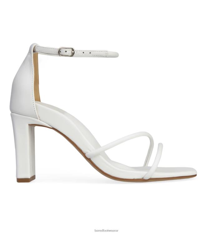 Bared Footwear mujer rápido tacones altos de cuero blanco 4Z004216