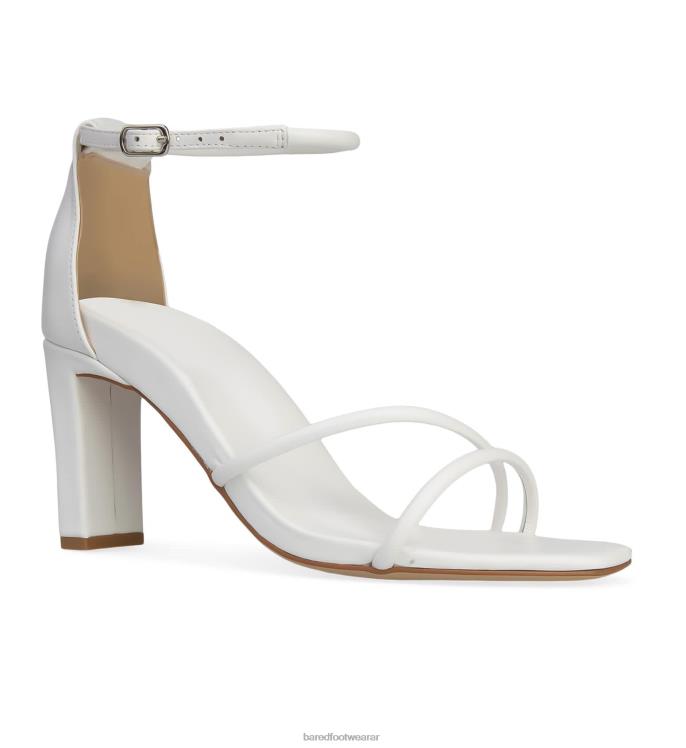 Bared Footwear mujer rápido tacones altos de cuero blanco 4Z004216