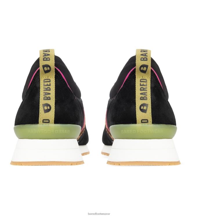 Bared Footwear mujer sacre zapatillas mezcla negras 4Z00490
