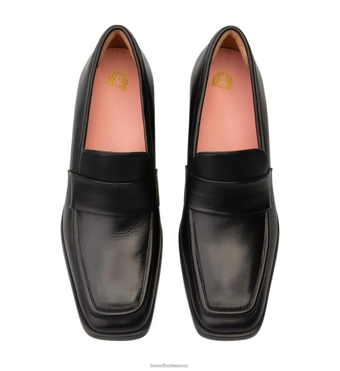 Bared Footwear mujer tangara tacones altos de cuero negro 4Z004223