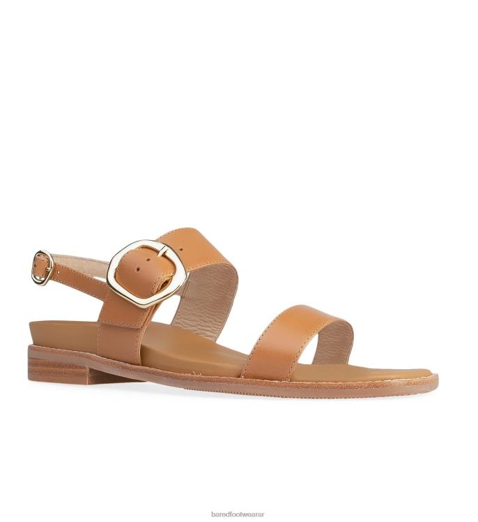 Bared Footwear mujer teta 2 sandalias planas de piel color castaño 4Z004262