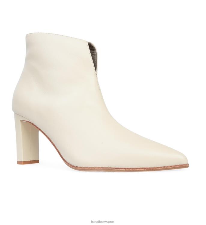 Bared Footwear mujer trillador botas con tacón de piel color avena 4Z004205