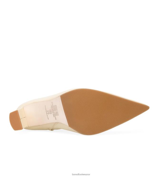 Bared Footwear mujer trillador botas con tacón de piel color avena 4Z004205