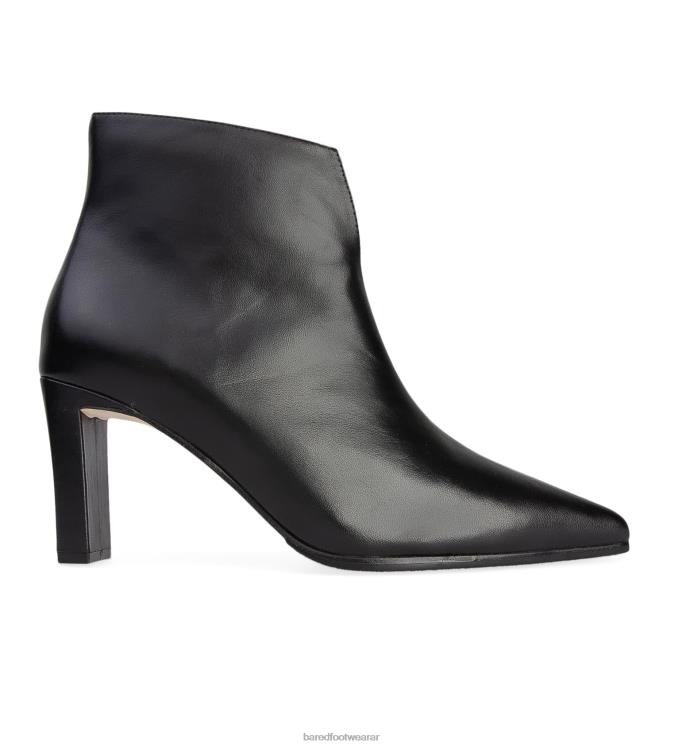 Bared Footwear mujer trillador botas de tacón de cuero negro 4Z004206