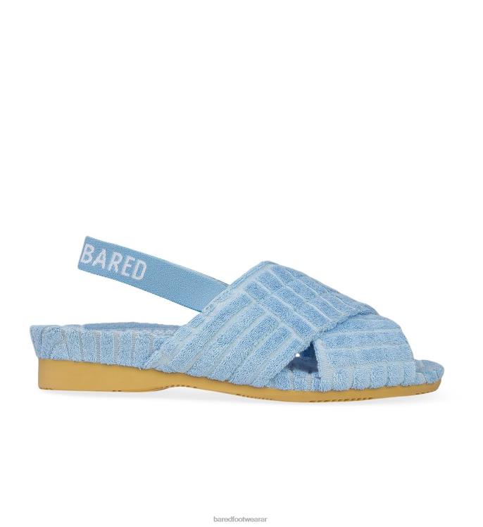 Bared Footwear mujer veraneante pantuflas de toalla azul mar 4Z004136