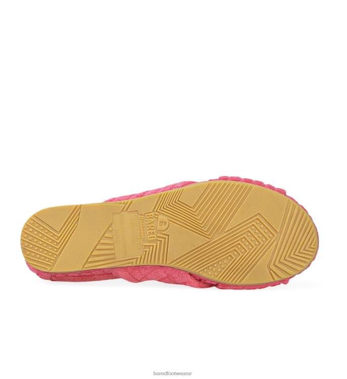 Bared Footwear mujer veraneante pantuflas de toalla rosa caramelo 4Z004135