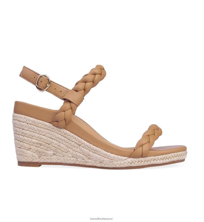 Bared Footwear mujer yuhina cuñas de cuero tostado 4Z004246