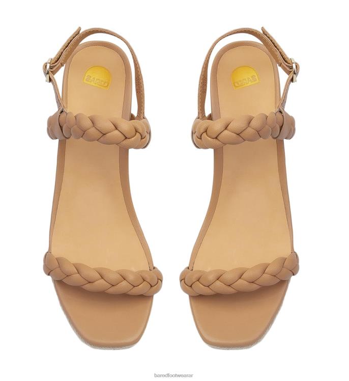 Bared Footwear mujer yuhina cuñas de cuero tostado 4Z004246