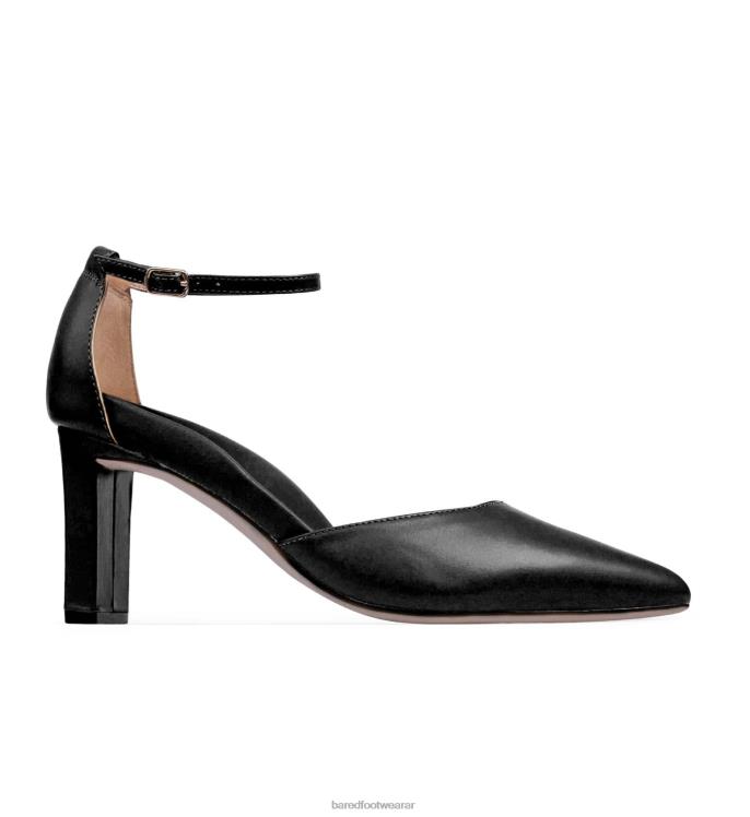 Bared Footwear mujer zarzo tacones altos de cuero negro 4Z004283