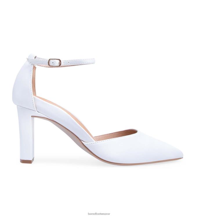Bared Footwear mujer zarzo tacones altos de raso blanco 4Z004290