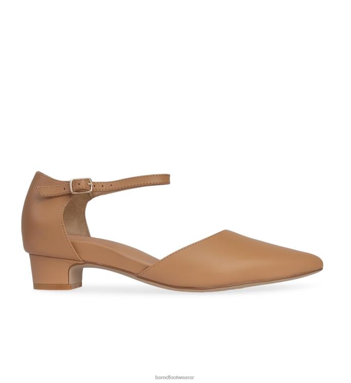 Bared Footwear mujer águila tacones bajos de cuero beige rubor 4Z004227
