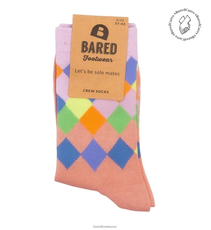 Bared Footwear unisexo calcetines de la tripulación bambú de sandía 4Z004344