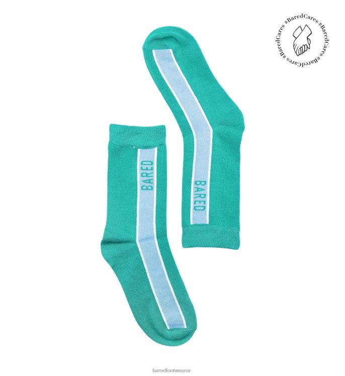 Bared Footwear unisexo calcetines de la tripulación verde azulado y azul 4Z004340