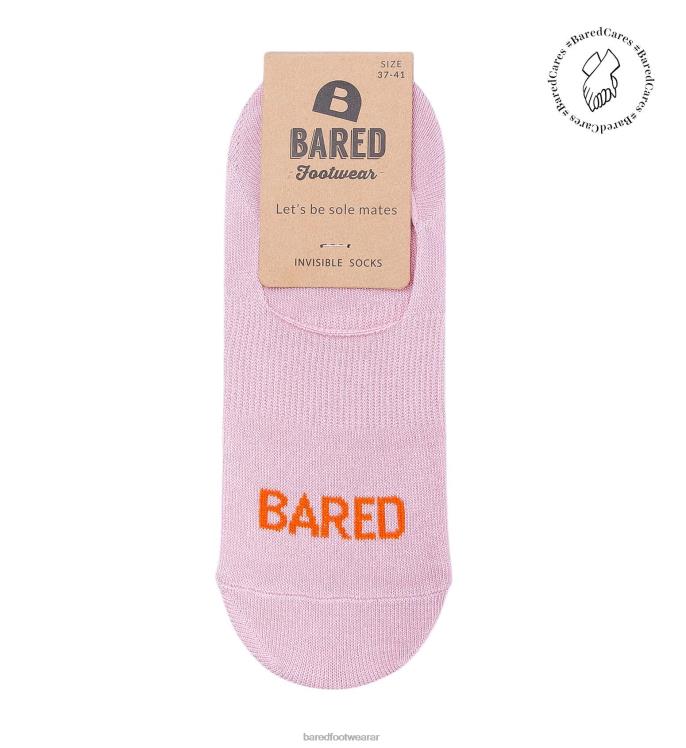 Bared Footwear unisexo calcetines invisibles rosa y naranja 4Z004337
