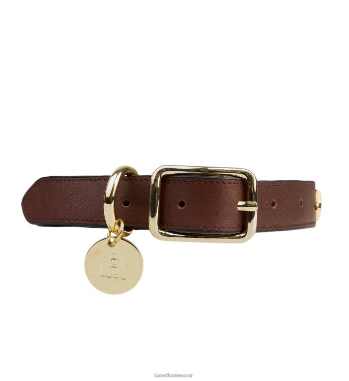 Bared Footwear unisexo collar de perro cuero marrón 4Z004358