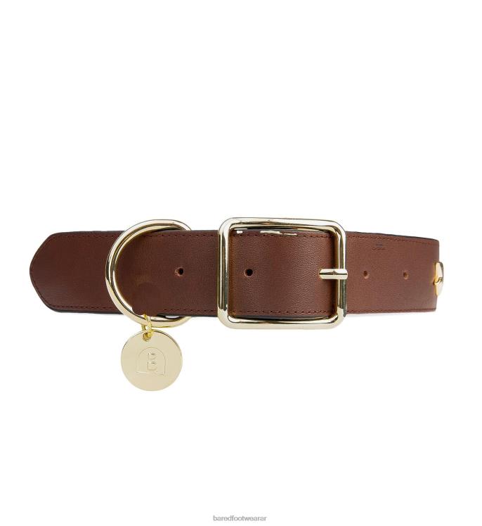 Bared Footwear unisexo collar de perro cuero marrón 4Z004358