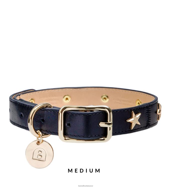 Bared Footwear unisexo collar de perro y plomo cuero negro 4Z004328