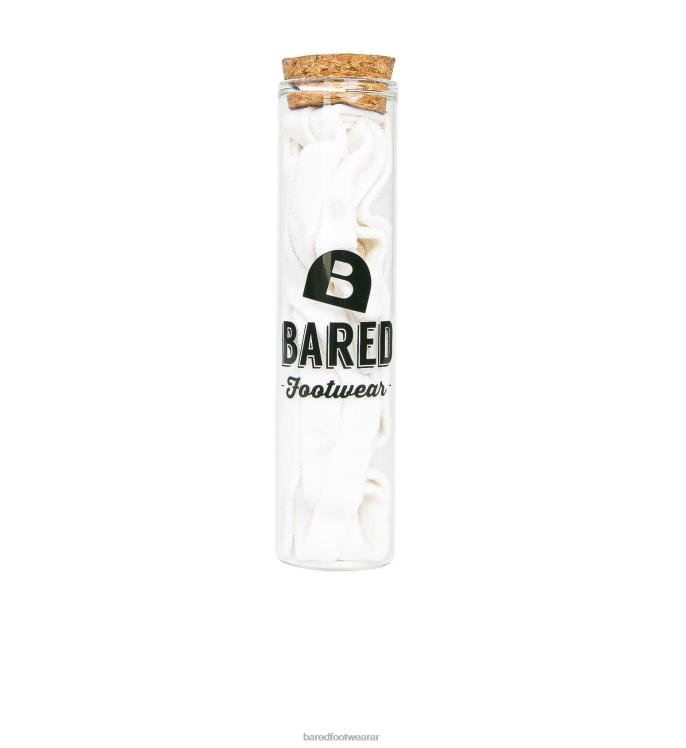 Bared Footwear unisexo cordones de algodón reciclado cordones de algodón blanco 4Z004335