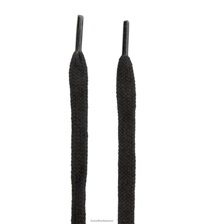 Bared Footwear unisexo cordones de algodón reciclado cordones de algodón negro 4Z004336