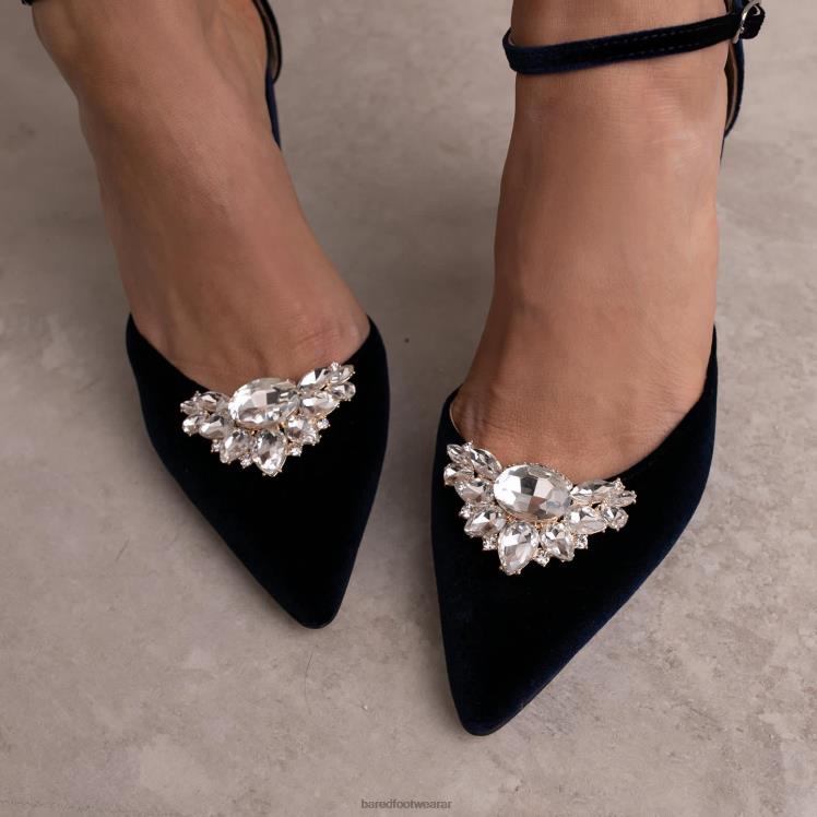 Bared Footwear unisexo pinza para zapatos de novia cristal/oro 4Z004333