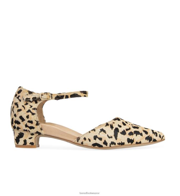 Bared Footwear mujer águila bailarinas de pelo de becerro con motivo de leopardo 4Z004226