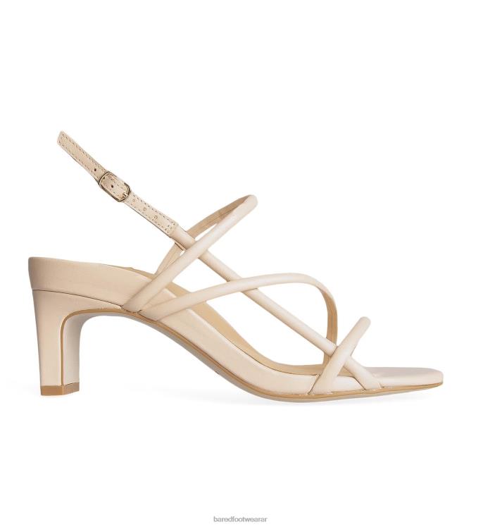 Bared Footwear mujer remolque tacones bajos de cuero arena 4Z004163