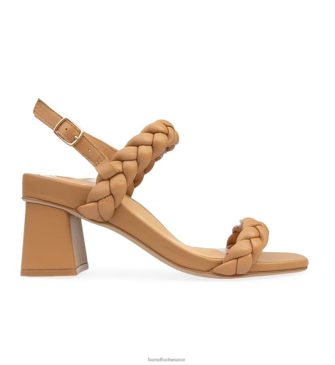 Bared Footwear mujer tucán tacones bajos de cuero tostado 4Z004248